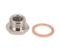 BOROCO Prise de capteur d'oxygène O2, adaptateur de capteur d'oxygène en métal M18x1,5 M12x1,25 filetage O2 transducteur prise accessoire de voiture pour moto et autres transports