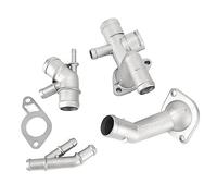 BOROCO Raccord de Tuyau d'Eau pour Voiture, 4 Pièces 06A121132A Kit de Brides de Durite de Liquide de Refroidissement pour MK4 1.8T 2000-2005, TT 2000-2002