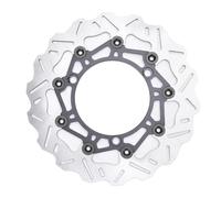 BOROCO Rotor du Disque de Frein Avant Moto, Réglage du Kit D'adaptateur D'étrier de 267 Mm en Acier Inoxydable Remplacement pour Nmax125 NMAX155 Aerox155 NVX155 (Noir)
