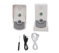 BOROCO Sonnette d'interphone Vocal sans Fil, Longue portée, 3280,8 Pieds, Chargement USB, IP54, matériau ABS pour la sécurité de la Maison, Usage Domestique