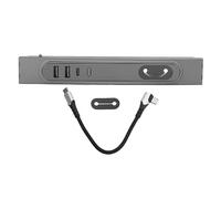 BOROCO Station d'accueil Hub USB 27W Console De Charge Rapide Répartiteur De Charge Multiport avec Remplacement De Lumière LED pour Tesla Modèle 3 Y