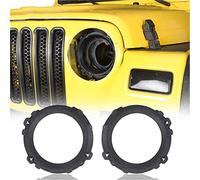 BOROCO Support De Montage De Phare, 17,8 Cm Support De Bague De Montage De Lunette De Phare Remplacement du Support De Lampe Frontale pour Modèles Jeep Wrangler TJ 1997-2006