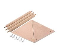 BOROCO Support de Perroquet, Support de Jeu pour Oiseaux, Aire de Jeux d'activité en Bois Robuste pour Oiseaux de Compagnie, Support de Jeu pour perroquets, matériau en Bois 20x15x
