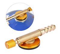 BOROCO Vanne de Tuyau de gaz de Camping, Adaptateur de Recharge de gaz en Laiton pour poêle de sécurité, vanne de Commutation pour Camping en Plein air (Jaune)
