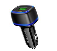 Borofone Chargeur De Voiture Bz14A Mercury - Usb + Type C - Qc 3.0 Pd 20W 3A Noir