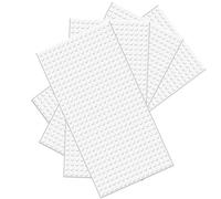 BOROLA Lot de 4 plaques de base classiques - 25,4 x 12,7 cm, compatibles avec la plupart des grandes marques de briques de construction, utilisées pour les substrats pour la construction de tours et