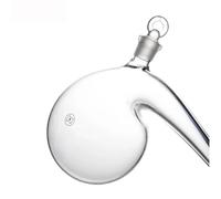 Borosilicate Glass Swan Neck Distillation Flask, Laboratory Chemistry Glassware with Thermometer Stopper for Acid Preparation and Distillation(500ml)