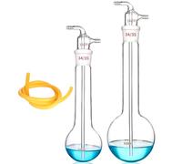 Borosilicate verre vide piège froid bulle avec 24/29 joint et latex tube chimie laboratoire verre (500ml)