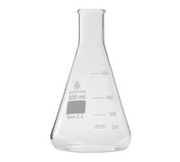 Borostar Fiole Erlenmeyer en verre borosilicate (Boro 3.3), col étroit, avec graduation, 500 ml, hauteur 180 mm