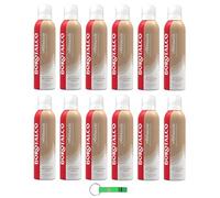Borotalco Abbraccio Lot de 12 gels douche crémeux Parfum vanille doux avec formule gel - Se transforme en mousse 200 ml + porte-clés Beni Culinari