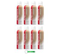 Borotalco Abbraccio Lot de 8 gels douche crémeux parfum vanille doux avec formule gel - Se transforme en mousse 200 ml + porte-clés Beni Culinari