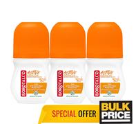 Borotalco Active Mandarin Neroli Roll-On Deodorant Talc Anti-Odeur Fresh 3-Pack