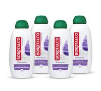Borotalco - Bain moussant corps Fragrance Lavande et Iris - Humide Rafraîchissant, Effet borotalque sur la peau - Idéal pour homme et femme - Lot de 4 flacons de 700 ml, 2,8L