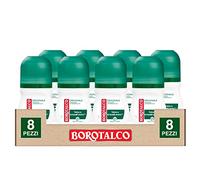 Borotalco Borotalco Lot de 8 déodorants roll-on 48h avec talc avec cristaux actifs anti-transpiration sans alcool Parfum Borotalco