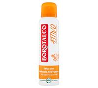 Borotalco, Déodorant Actif Vaporisateur Orange Formule sans Alcool et Talc aux Molécules Anti-Odeurs Efficacité Fraîche Efficacité 48h Parfum Mandarine et Néroli - 1 Flacon de 150 ml