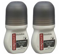 BOROTALCO Déodorant Invisible roll-on Rouleau 2x50 ml