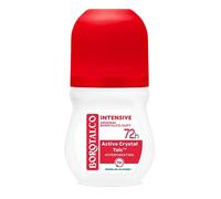 Borotalco Déodorant roll-on Intensive 6 x 50 ml - Efficacité 72 heures - Formule avec Active Crystal Talc pour une triple protection contre la transpiration - 0% d'alcool - Déodorant pour homme et
