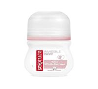 Borotalco, Déodorant roll-on Invisible Rose Formule sans alcool avec effet barrière talc capture et non transmissible, 48 heures d'efficacité, parfum poudre - 1 flacon de 50 ml