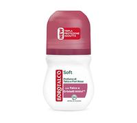 Borotalco Déodorant Soft, Parfum de Talc et Fleur Rose, Déodorant Femme Roll On avec Talc à Cristaux Actifs, Triple Protection Séchée pour 48 heures, Efficacité séchée, sans alcool, 50 ml