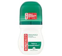 Borotalco Désodorisant à bille pour homme Formule originale sans alcool avec talc absolu absorbe la sueur Borotalcum 72 heures d'efficacité - 1 flacon de 50 ml