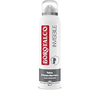 Borotalco Invisible Lot de 6 déodorants en spray gris invisible Formule sans alcool avec effet barrière talc Parfum classique 48 heures 150 ml + Italian Gourmet Polpa 400 g