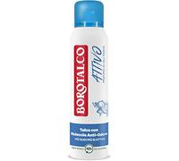 Borotalco Lot de 12 déodorants en spray actif bleu formule sans alcool et talc avec molécules anti-odeur 48 heures d'efficacité parfum de 150 ml de sel de mer + Polpa italien gourmet 400 g