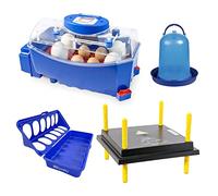 Borotto Lumia 8 + Kit de Sevrage | Couveuse Oeuf Automatique pour 8 Oeufs ou 32 Petits avec Retourneur Automatique et Kit de Sevrage | Made in Italy