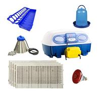Borotto Real 24 Automatique + Kit de Sevrage | Couveuse Oeuf Automatique Professionnel Breveté pour 24 Oeufs ou 96 Petits avec Retourneur Automatique et Kit de Sevrage | Made in Italy