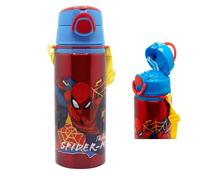 Borraccia Spiderman En Aluminium 730ml Avec Paille Pour Enfants Isotherme
