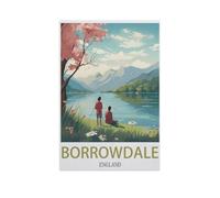 Borrowdale, Angleterre，1000 Pièces Puzzle pour Adultes Enfants Adolescents, Intelligence Soulagement du Stress Divertissement Papier Jouets Bricolage Anniversaire（38x26cm）-II84