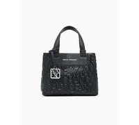 Armani Exchange Liz Monogram S Sac à main noir, femme