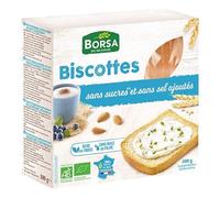 BORSA - Biscottes sans sucres et sel ajoutés 300g - Vente à l'unité - meilleure offre