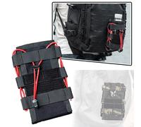 Borsa per Radio Tattica per Gilet Portaplacco Molle Portacellulare Portatile Supporto Rapido in Nylon 1050D Può Contenere Ombrelli Walkie - Talkie Telefono Tazze D'acqua(Red (RM))