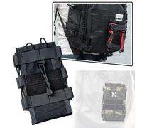 Borsa per Radio Tattica per Gilet Portaplacco Molle Portacellulare Portatile Supporto Rapido in Nylon 1050D Può Contenere Ombrelli Walkie - Talkie Telefono Tazze D'acqua(Black (RM))