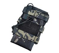 Borsa per Radio Tattica per Gilet Portaplacco Molle Portacellulare Portatile Supporto Rapido in Nylon 1050D Può Contenere Ombrelli Walkie - Talkie Telefono Tazze D'acqua(BCP(RM))