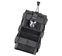 Borsa per Radio Tattica per Gilet Portaplacco Molle Portacellulare Portatile Supporto Rapido in Nylon 1050D Può Contenere Ombrelli Walkie - Talkie Telefono Tazze D'acqua(Black (TM))