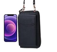 Borsa Porta Cellulare Donna - Tasca In Pelle PU Con Zip E Più Scomparti - Borsellino Portacarte Con Tracolla, Ideale Per Viaggio, Spiaggia, Campeggio, Shopping E Ufficio