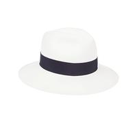 Borsalino - Chapeau de paille à bord large et calotte creuse - Homme - Accessoires - Blanc - Taille: 59 CM