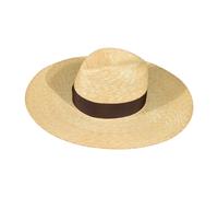 Borsalino - Chapeau de paille à larges bords - Femme - Accessoires - Beige - Taille: M