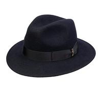 Borsalino Chapeau en Laine Piemonte Traveller Chapeau de Feutre (58 cm - Bleu foncé)