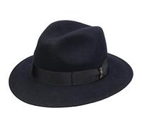 Borsalino Chapeau en Laine Piemonte Traveller Chapeau de Feutre (61 cm - Bleu foncé)