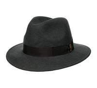 Borsalino Chapeau en Laine Piemonte Traveller Chapeau de Feutre (57 cm - Gris foncé)