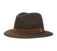 Borsalino Chapeau Traveller Marrone Chapeau Feutre de Poil Chapeau de Voyage (57 cm - Marron)