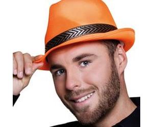 borsalino funky orange fluo adulte - boland 01399 Orange G