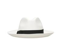 Borsalino - Giulietta Panama Fine Wide Brim - Femme - Accessoires - Blanc - Taille: M