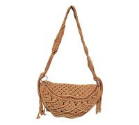 Borse Boho - Borsa a tracolla all'uncinetto, borsa a tracolla in cotone intrecciato à la main | pochette a busta ventouse bohémien porte-feuille fatto main all'uncinetto avec nappe zaino venteux