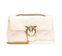 Pinko Love Classic Puff CL Sheep Nap, Sac à Main Femme, Z14Q_Bianco SETA-Antique Gold