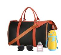 Borsone Borsa Da Viaggio Pieghevole | Grande capacité imperméable | Extra large | Borsa Sportiva avec sparto Scarpe per Campeggio Spiaggia Nuoto Piscine Sport Palestra, noir, Consulte la descripción