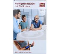 Bort support poignet avec attelle alu, droit noir taille S,