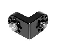 Bortivier 1/4 3/8 Extension de Vis 90° Adaptateur de à Angle Droit pour Trépied Moniteur Transmission d'image Vidéo Cage de Caméra DSLR